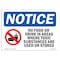 Signmission OSHA Notice Sign, 12" H, Rigid Plastic, No Food Or Drink In Areas Where Sign With Symbol, Landscape OS-NS-P-1218-L-14592 - alternate 1